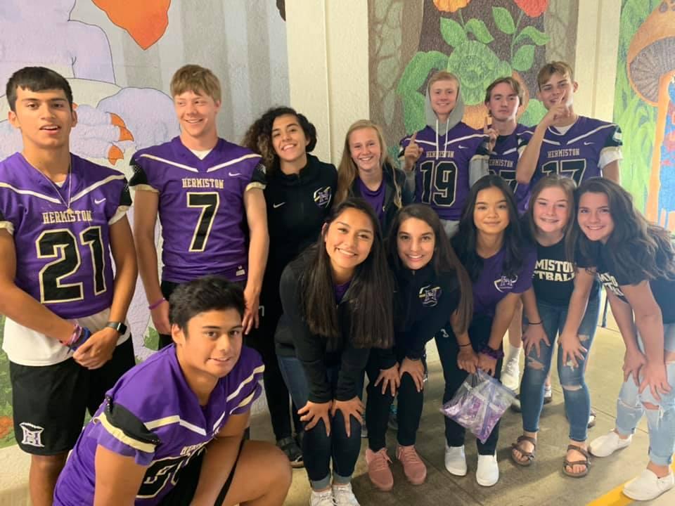 Student athletes at Rocky Heights Elementary
